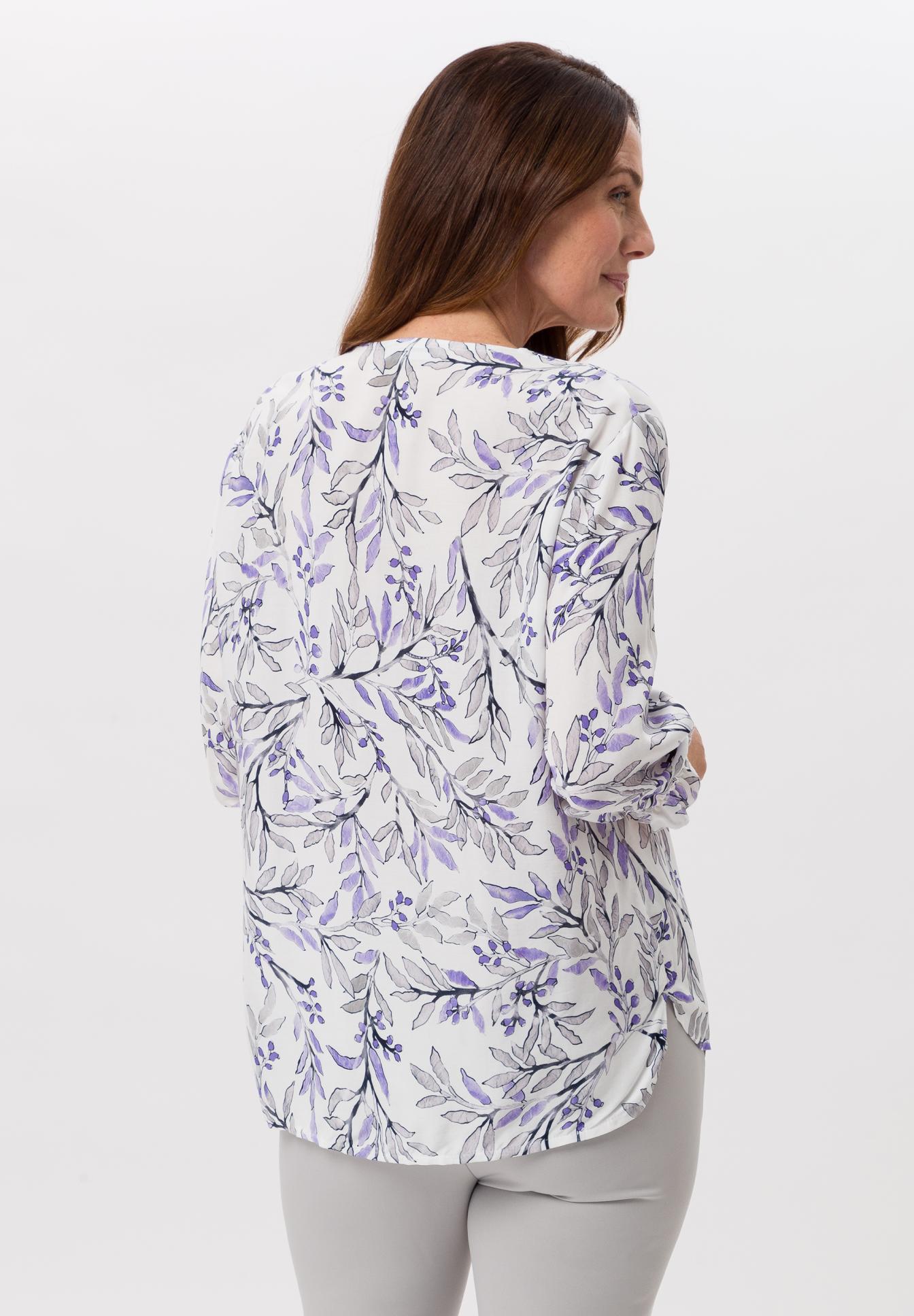 Blouse with all-over print - Bild 2