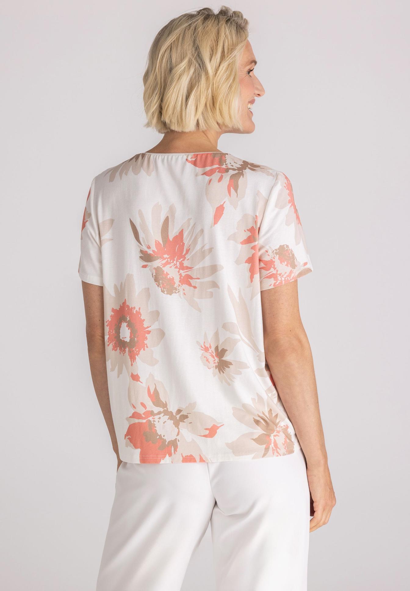 T-Shirt mit Blütenprint - Bild 2