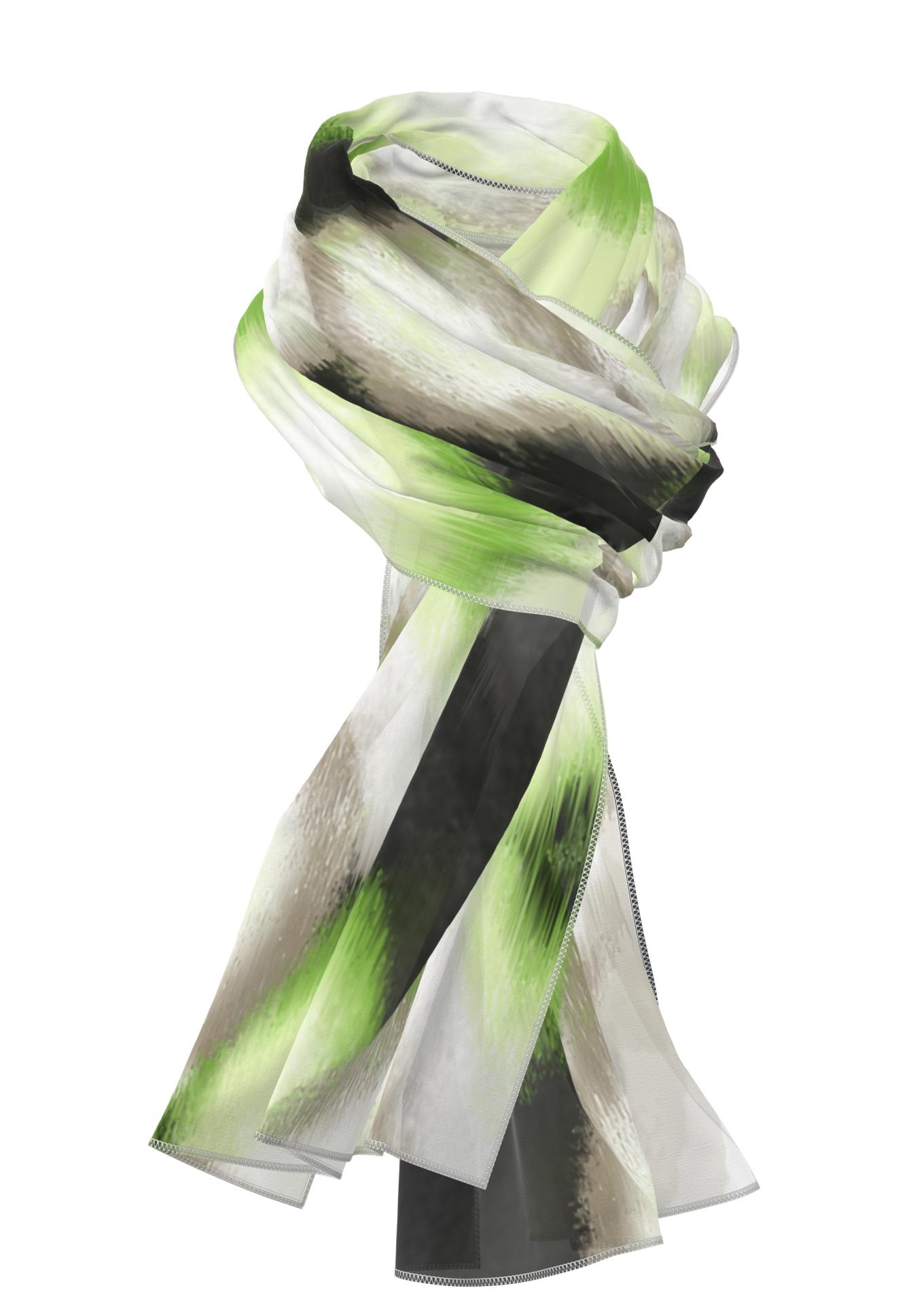 Fashionable scarf in a radiant design - Bild 4