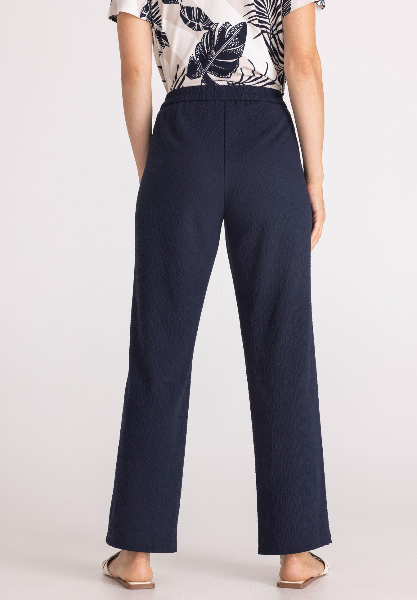 Wide-leg trousers With a textured effect - Bild 2
