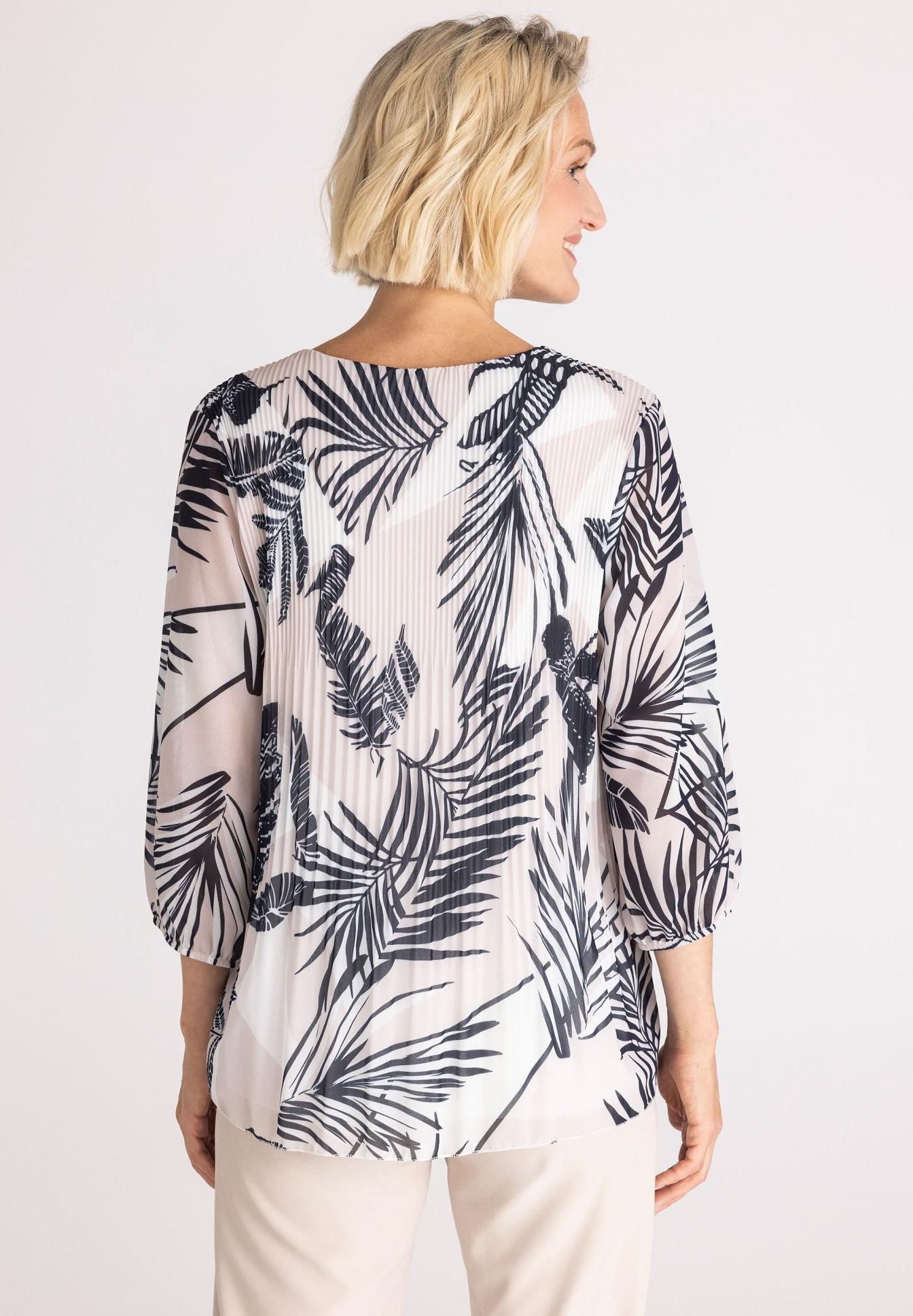 Bluse mit Plissee-Struktur - Bild 2