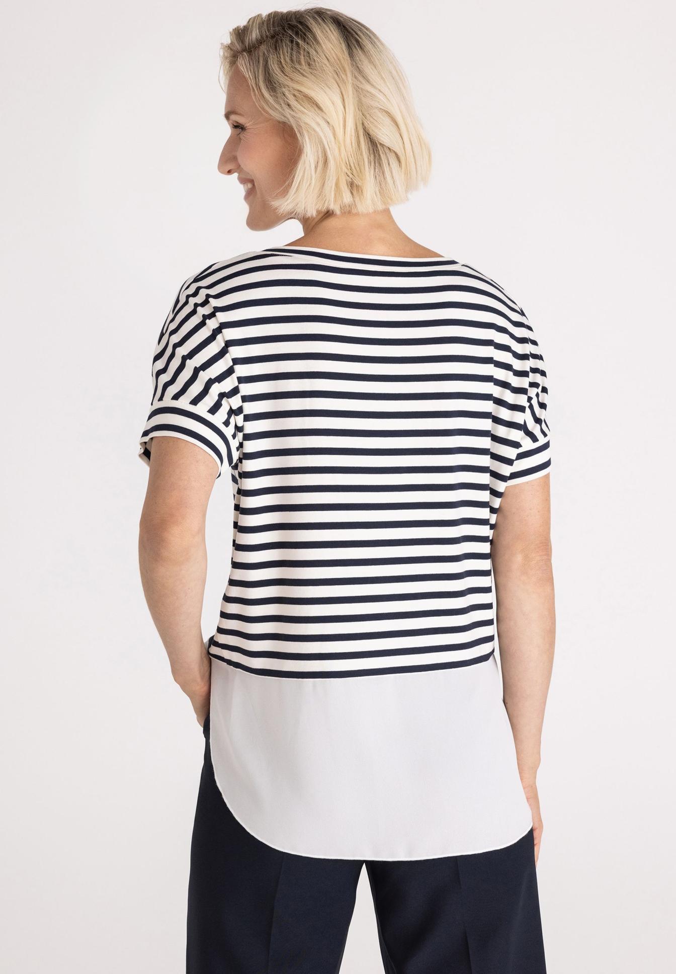 T-Shirt mit Kontrastsaum - Bild 2