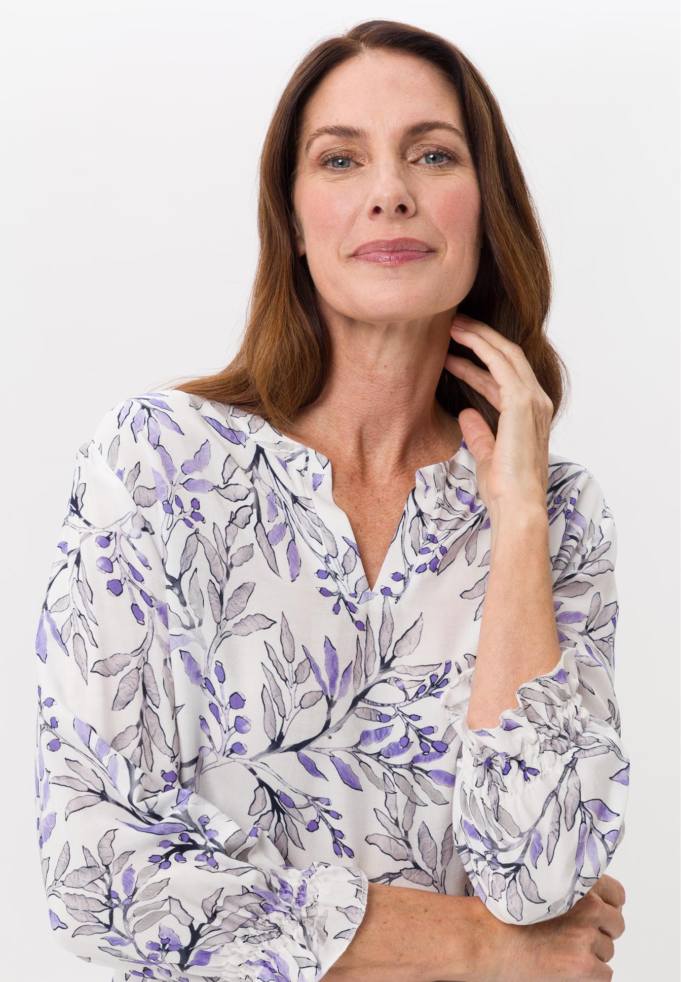 Blouse with all-over print - Bild 4