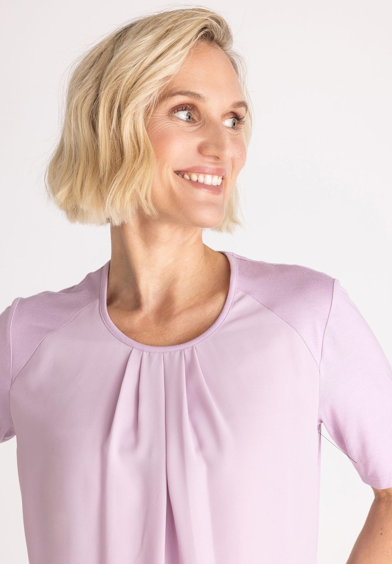 Blouse shirt in a mix of materials - Bild 4