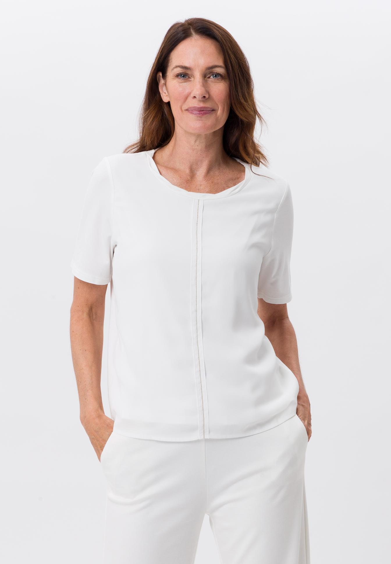 Blouse shirt with decorative centre seam - Product Image 1