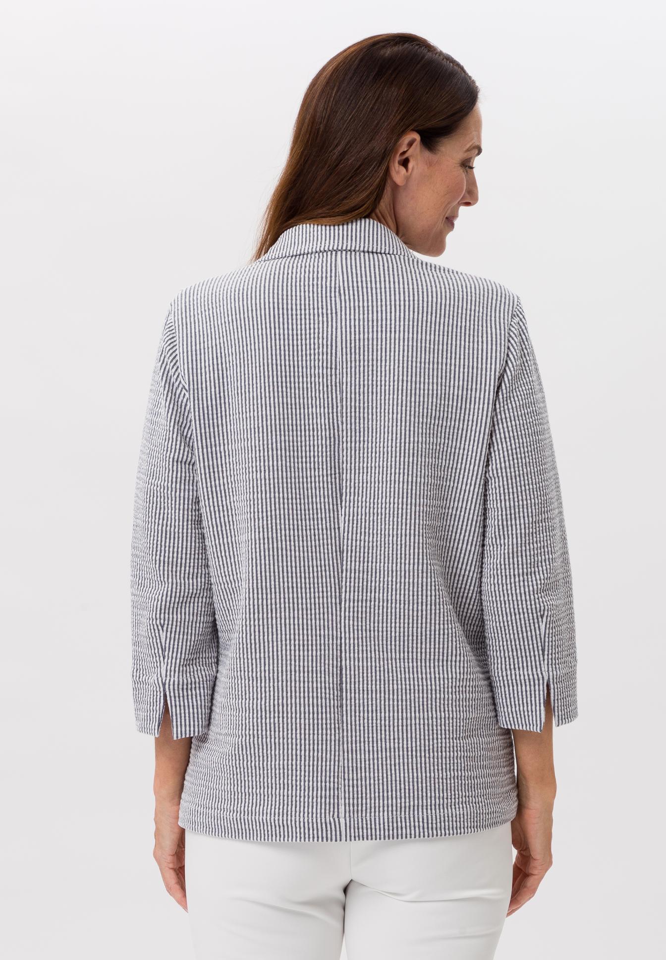 Lapel blazer in modern seersucker - Bild 2
