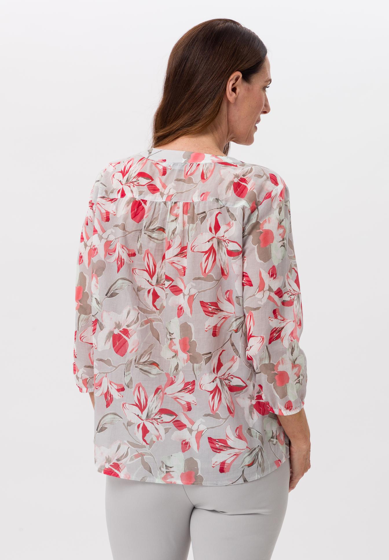 Blouse in a floral all-over print - Bild 2