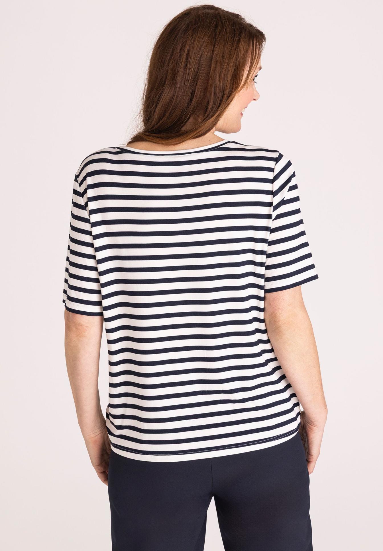 T-Shirt mit Streifenmix - Bild 2