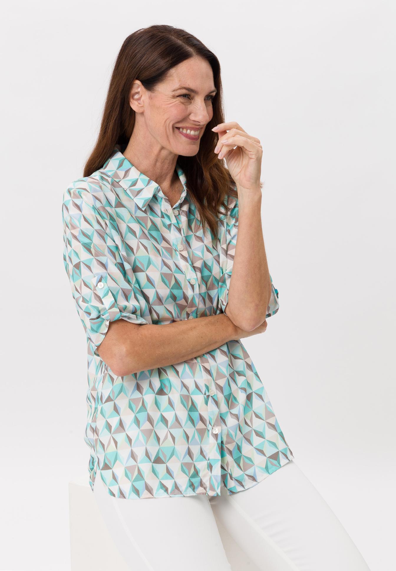 Shirt blouse in the graphic print - Bild 4