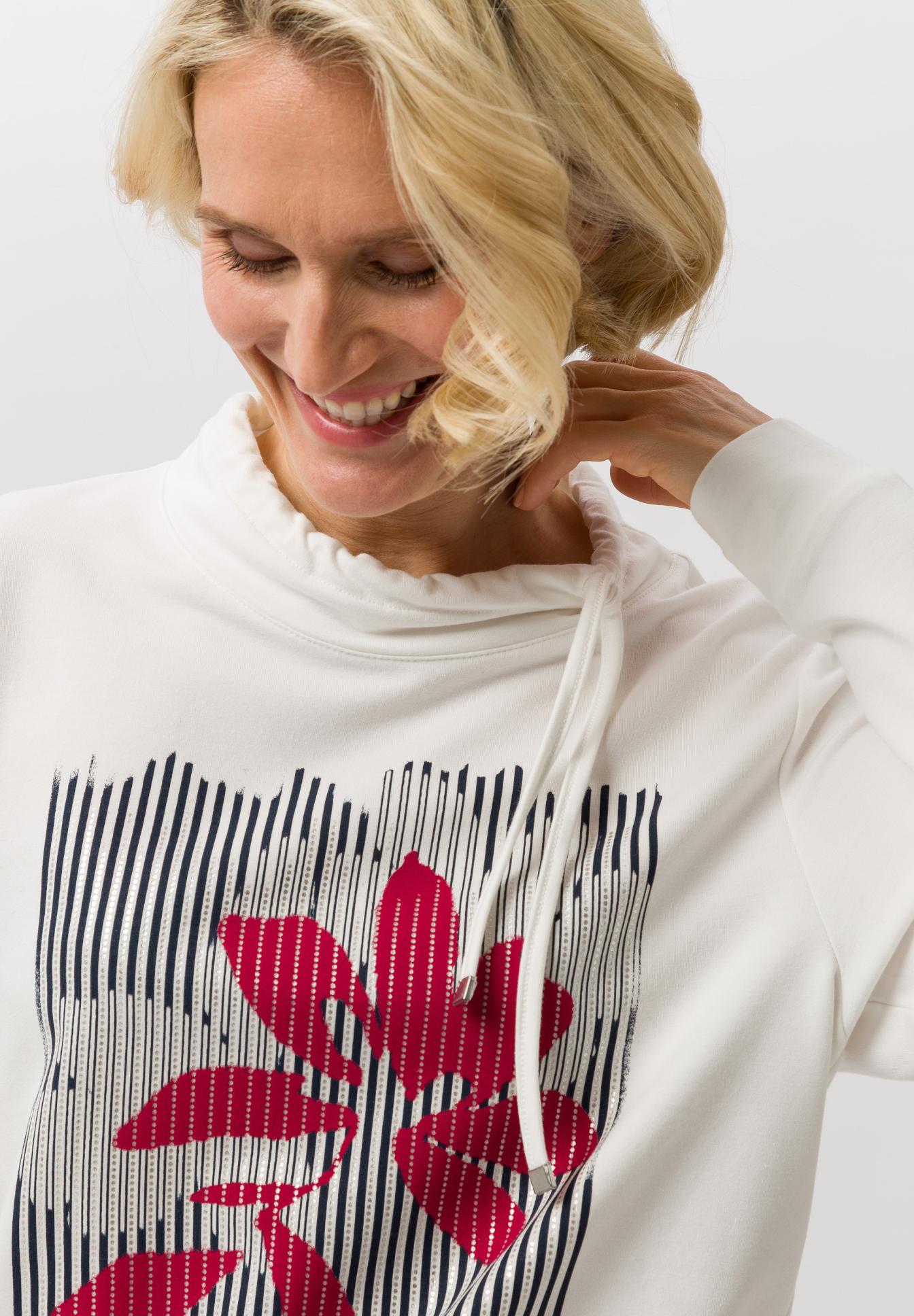 Sweatshirt mit Placement-Print - Bild 4