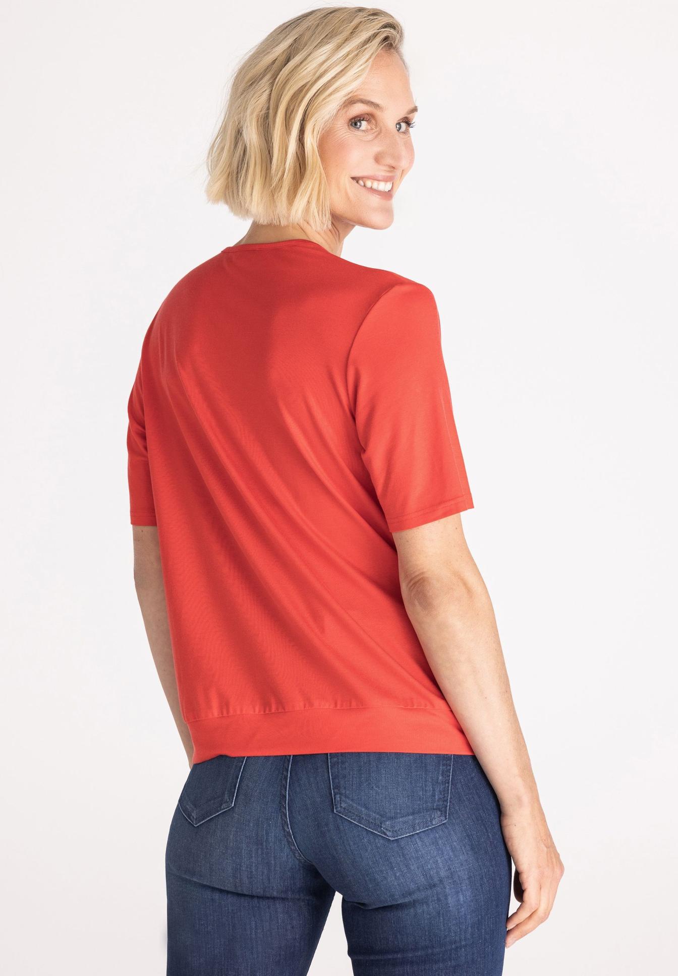 Blusenshirt im Materialmix - Bild 2