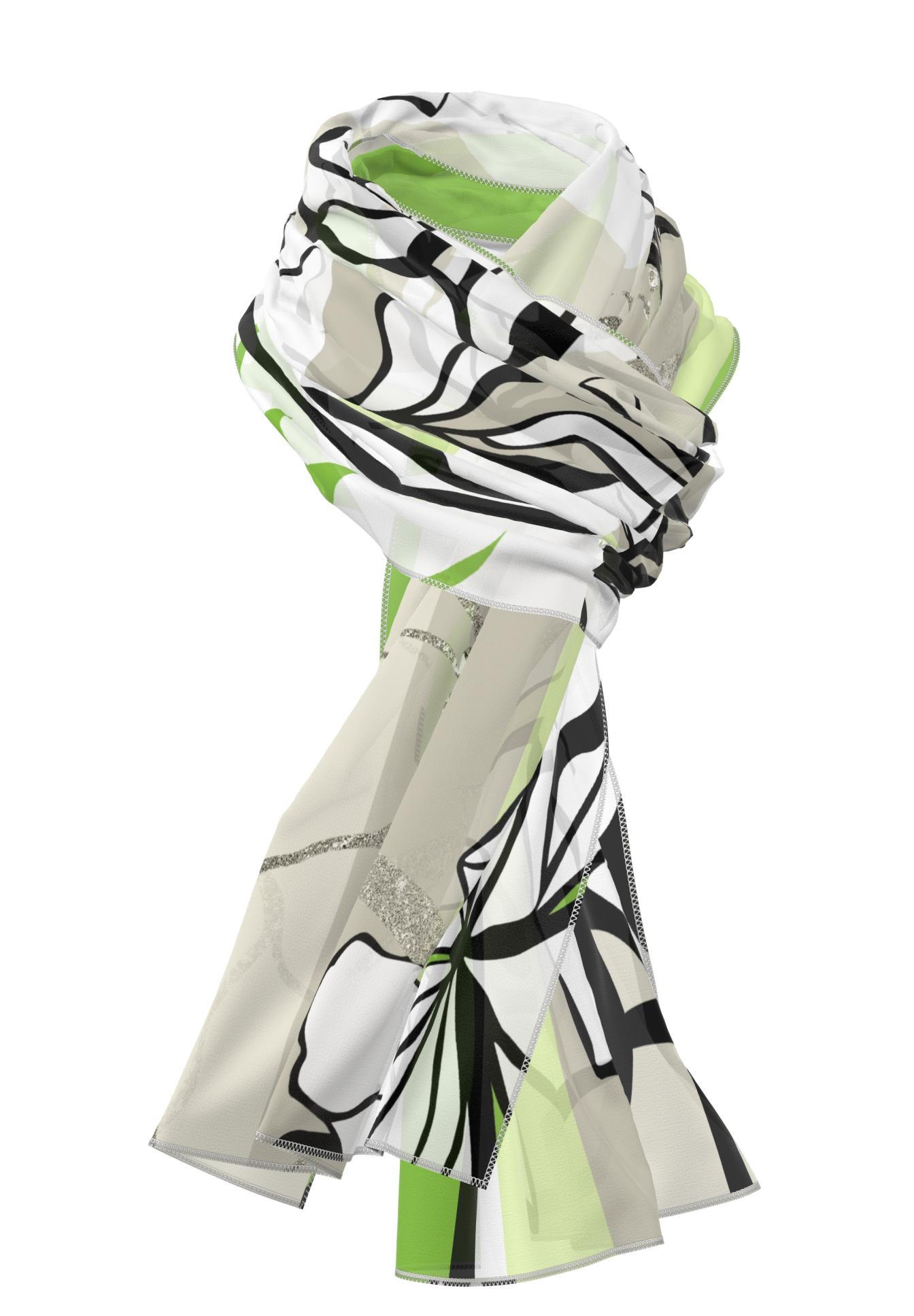 Fashionable scarf with a great all-over print - Bild 4